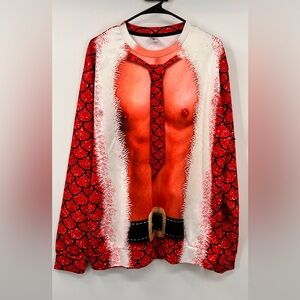 MUSCLE MERMAID TIE UGLY CHRISTMAS SWEATER